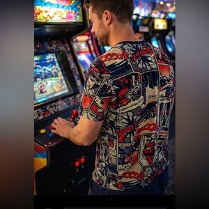 OH SNAP! BY DRILL CLOTHING CO VINTAGE COMIC BOOK PANEL ART TEE SIZE MEDIUM